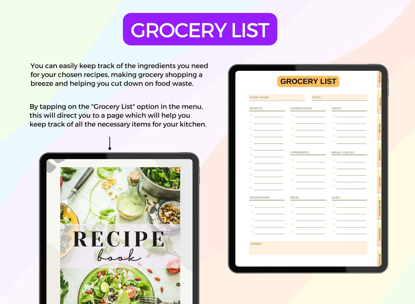 Make your own online recipe book, iPad recipe book, GoodNotes recipe book template free, GoodNotes recipe book template, GoodNotes recipe book