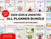 Digital Planner Bundle - Daily, Weekly, Monthly, Manifestation, Gratitude, Travel, Recipe, Wellness, Shadow Work, Budget, Self Care, Notebook