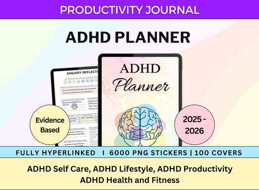ADHD Digital Hyperlinked Planner