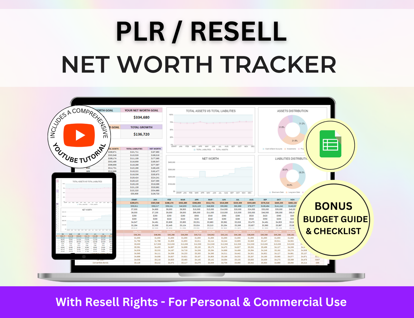 wealth tracker, wealth, spreadsheet, plr tracker, PLR Templates, plr template, PLR spreadsheet, PLR Products,