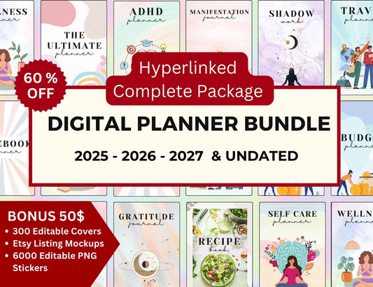 Digital Planner Bundle - Complete Package Deal