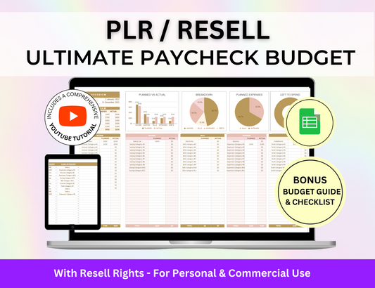 weekly budget, spending tracker, resell plr, plr worksheet, PLR Templates, plr template, PLR spreadsheet