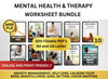Therapy Workbooks, Mental Health Worksheets, Anxiety Workbook