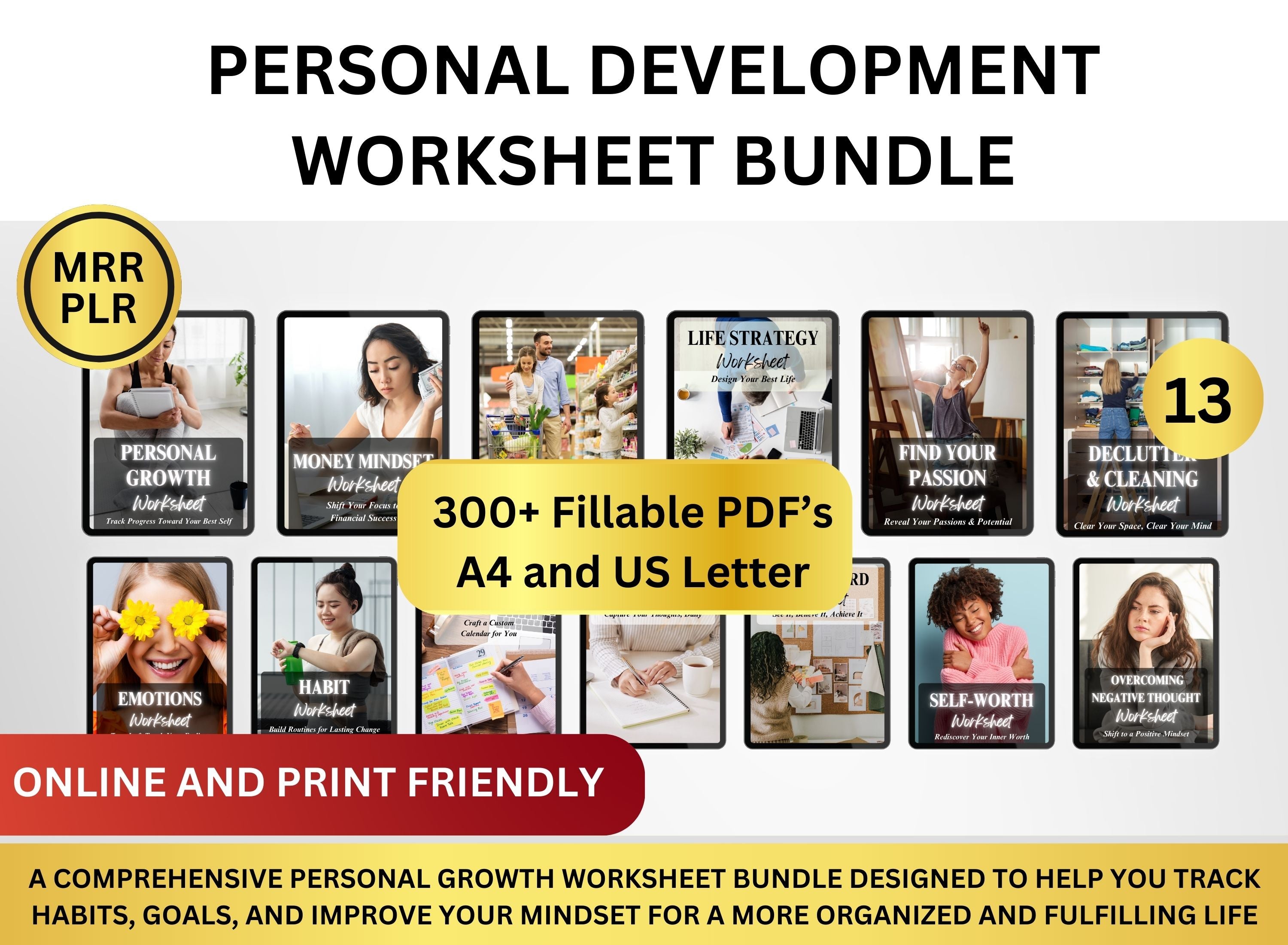 Personal Development Worksheets Master Resell Rights – PLRDUCK.COM