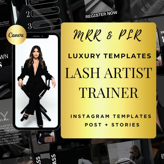 Lash Tech Trainer Templates | Lash Tech Social Media Posts