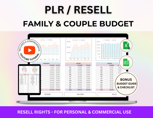 spreadsheet budget, spreadsheet, simple budget, resell spreadsheet, resell finance, resell couple budget