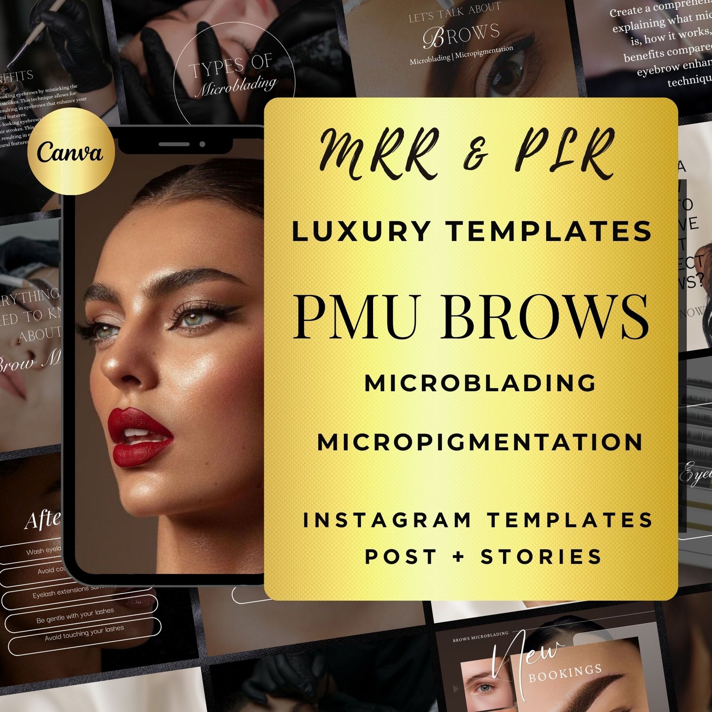 Microblading Social Media Template | PMU Instagram Template