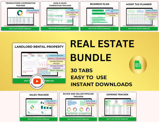 Real Estate Spreadsheet Bundle Master Resell Rights