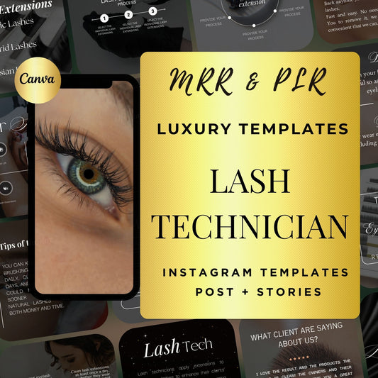 Lash Tech Social Media Post | Lash Stylist Post Templates